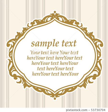 Girly antique style frame Girly antique style frame 53730704