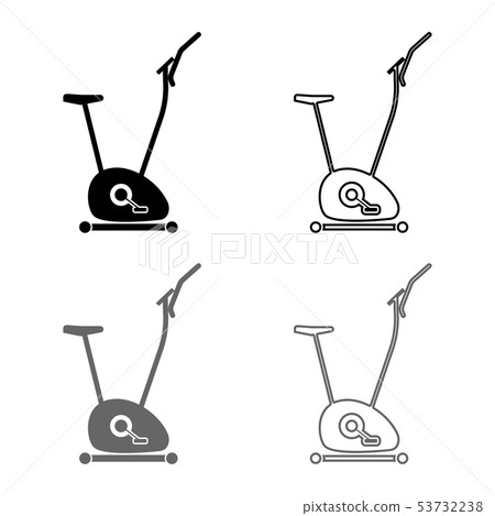 Exercise bicycle Stationary bike Exercycle icon 53732238