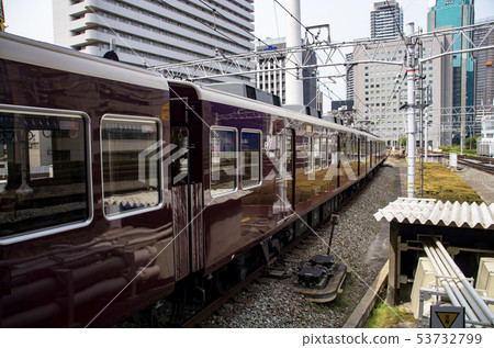 Hankyu Train to Umeda Station Hankyu Train to Umeda Station 53732799
