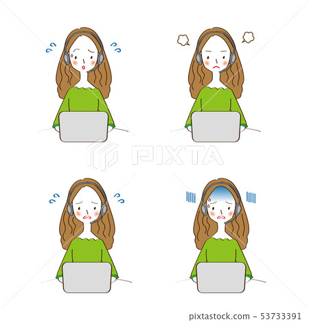 Female computer illustration Female computer illustration 53733391