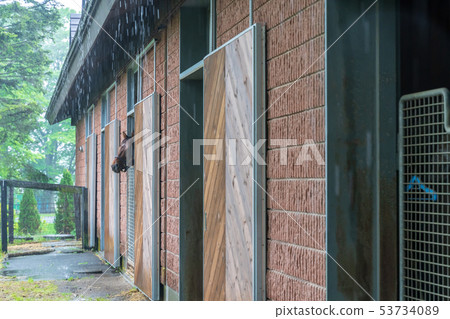 Ranch landscape Rain 53734089