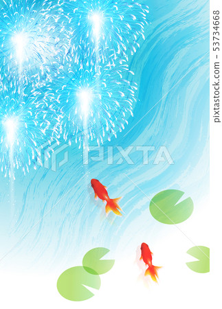 煙花夏天夏天熱同情背景 煙花夏天夏天熱同情背景 53734668