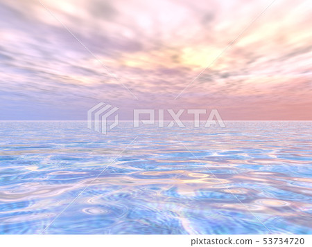 Landscape with CG waves and sky 205 53734720