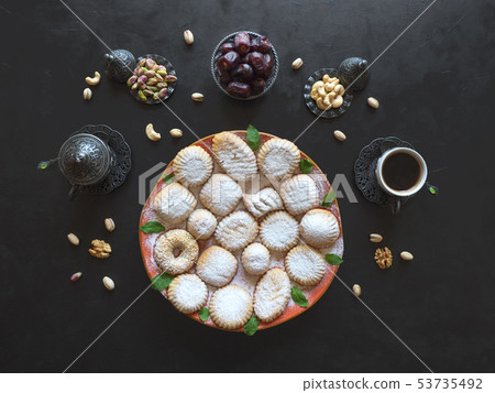 Holidays cookies Maamoul - Arab dessert.  53735492