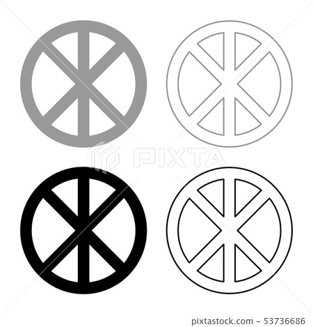 Cross round circle on bread concept parts body Cross round circle on bread concept parts body 53736686