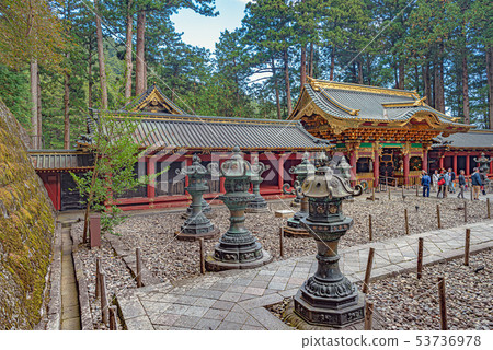 A view of the Yashamon gate and grounds of Nikko Sanwa Odera Daishoin A view of the Yashamon gate and grounds of Nikko Sanwa Odera Daishoin 53736978