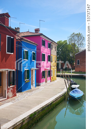 Colorful Houses Of Burano, Venice, Italy Colorful Houses Of Burano, Venice, Italy 53737147