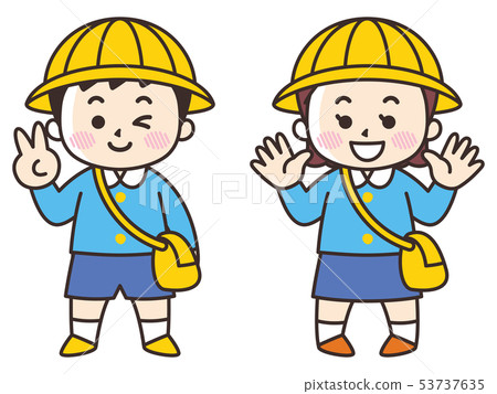 兒童保育和幼兒園兒童和男子 兒童保育和幼兒園兒童和男子 53737635