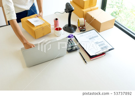Small business Worker delivery Small business Worker delivery 53737892