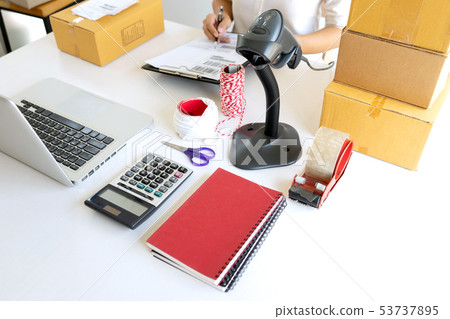 Small business Worker delivery Small business Worker delivery 53737895