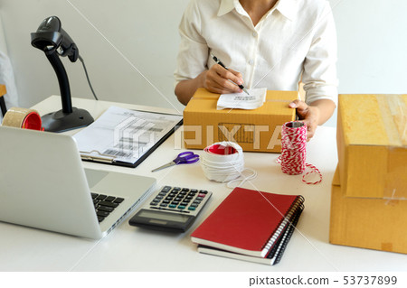 Small business Worker delivery Small business Worker delivery 53737899