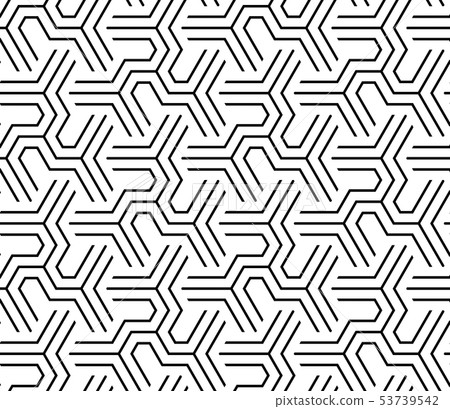 Abstract geometric pattern with stripes, lines. 53739542