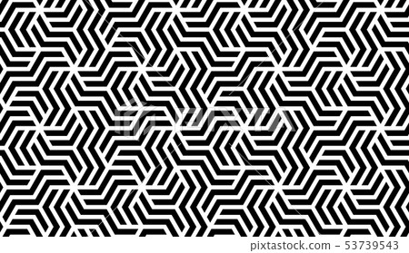 Abstract geometric pattern with stripes, lines. 53739543