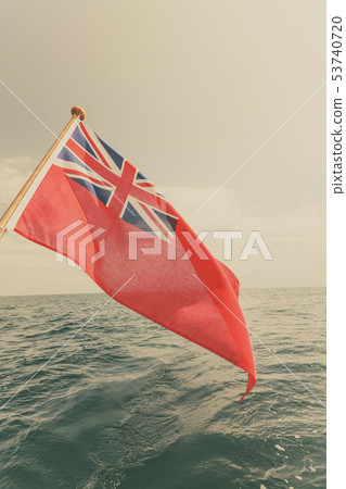 uk red ensign the british maritime flag flown from uk red ensign the british maritime flag flown from 53740720