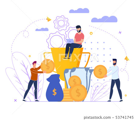Investment Profit Strategy Vector Illustration. 53741745