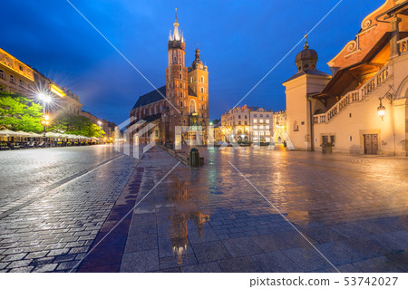 Main market square, Krakow, Poland 53742027