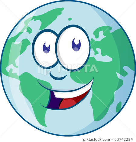 Planet Earth Cartoon Character 53742234