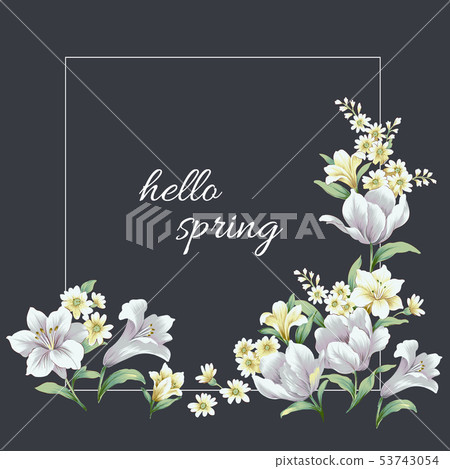 Elegant watercolor floral and greeting card design Elegant watercolor floral and greeting card design 53743054
