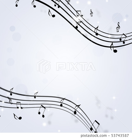 music notes fly 53743587