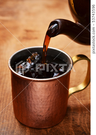 美味的冷冰咖啡 53743596