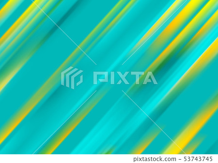 Turquoise and yellow smooth stripes abstract - Stock Illustration ...