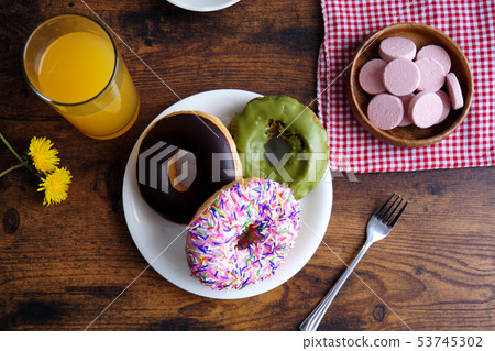 Delicious Chocolate Donut Delicious Chocolate Donut 53745302