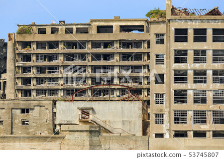 Gunkanjima seen from Nagasaki _ sea Gunkanjima seen from Nagasaki _ sea 53745807