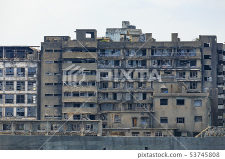 Gunkanjima seen from Nagasaki _ sea Gunkanjima seen from Nagasaki _ sea 53745808