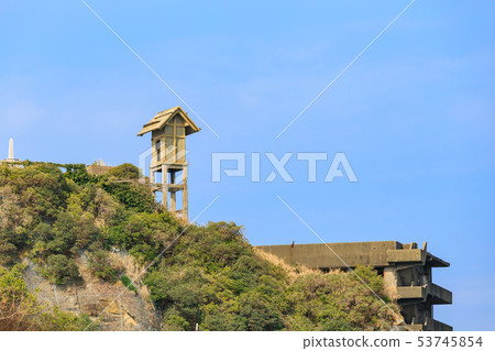 Gunkanjima seen from Nagasaki _ sea Gunkanjima seen from Nagasaki _ sea 53745854