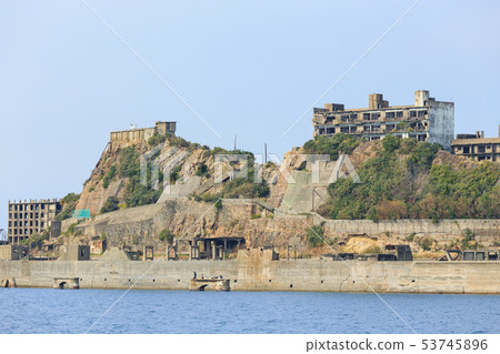 Gunkanjima seen from Nagasaki _ sea 53745896