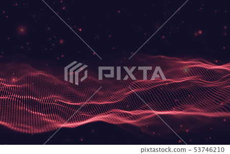 EPS 10. Blockchain technology background. Cryptocurrency fintech block chain network and programming 53746210