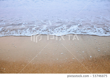 Fine beach and wawes under the summer sun as background Fine beach and wawes under the summer sun as background 53746875