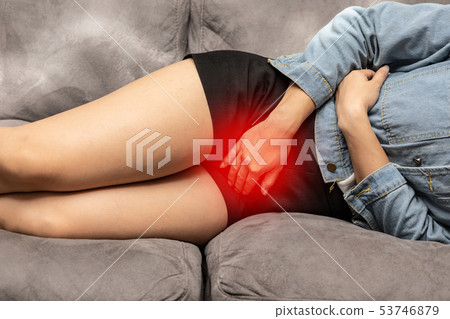 woman have bladder or uti or vaginal pain 53746879
