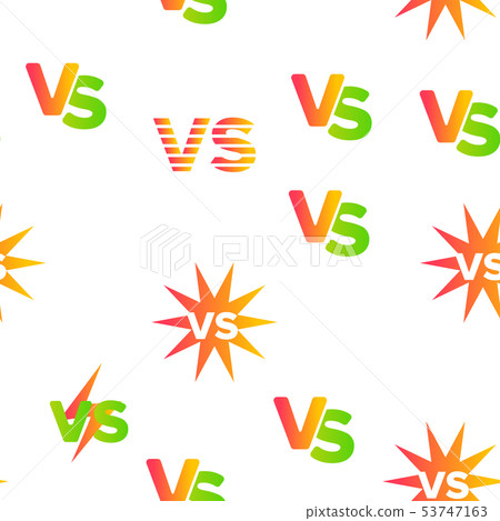 VS Abbreviation, Versus Vector Seamless Pattern-插圖素材 [53747163] - PIXTA圖庫