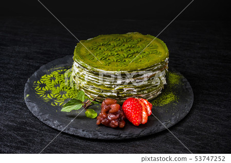 Matcha Pancake (Matcha) Powder Green Tea Pancake 53747252
