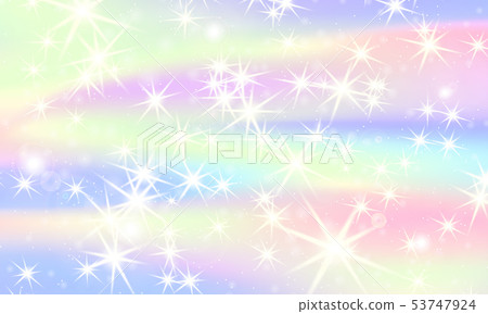 Unicorn rainbow background. Holographic sky Unicorn rainbow background. Holographic sky 53747924