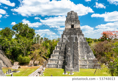 Temple of the Great Jaguar at Tikal in Guatemala Temple of the Great Jaguar at Tikal in Guatemala 53748013