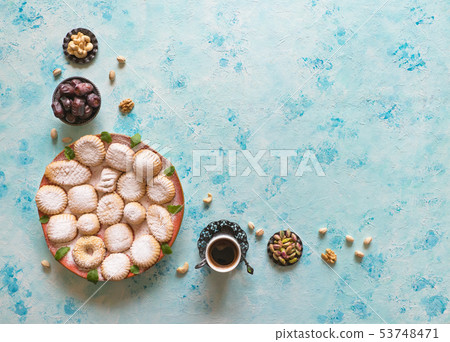 Maamoul - arabic homemade cookies with walnuts. 53748471