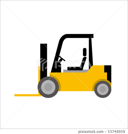 Illustration of a working car Car | Forklift | Deformed, Comic, Anime-like Vector Data Illustration of a working car Car | Forklift | Deformed, Comic, Anime-like Vector Data 53748939