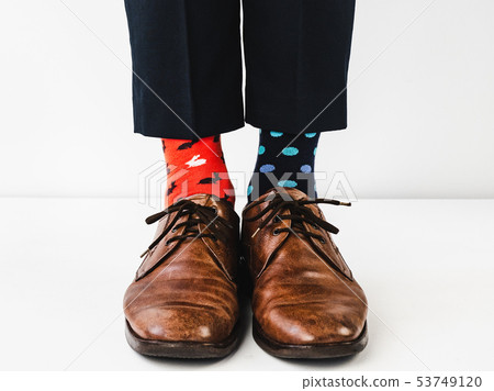 Office Manager in stylish shoes and bright socks 53749120