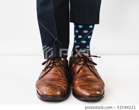 Office Manager in stylish shoes and bright socks 53749121