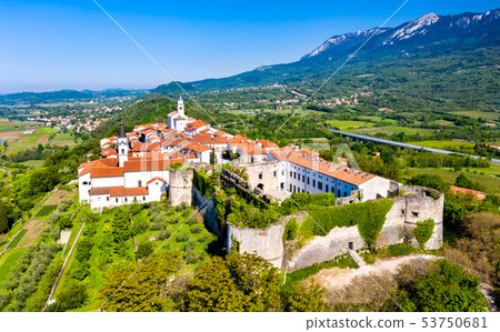 View of Vipavski Kriz town in Slovenia View of Vipavski Kriz town in Slovenia 53750681