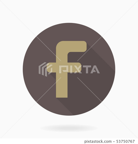 Letter F Vector Icon With Flat Design - Stock Illustration [53750767 ...