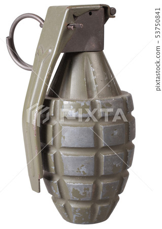 grenade isolated on a white background grenade isolated on a white background 53750841