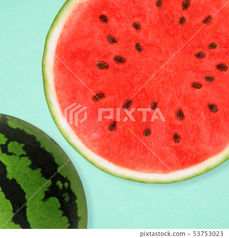 Background-summer-watermelon-blue 53753023