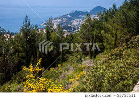 View of Dubrovnik city from Mount Srd View of Dubrovnik city from Mount Srd 53753511