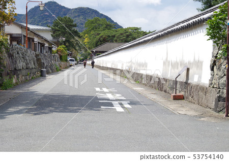 茨城縣城鎮武士住宅的建設的石垣 茨城縣城鎮武士住宅的建設的石垣 53754140