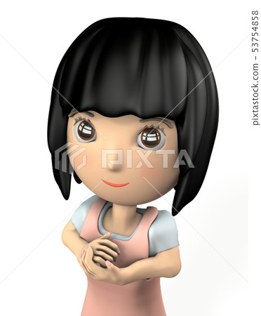 圍裙禮服的女人 53754858