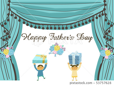 Illustration of Father's Day. Happy Fathers Day. Illustration of June. 53757628