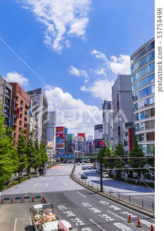 Scenery of Ome Kaido and Shinjuku University Guard Scenery of Ome Kaido and Shinjuku University Guard 53758496